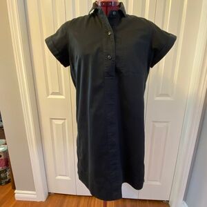 J. Crew Shirtdress Black size Medium